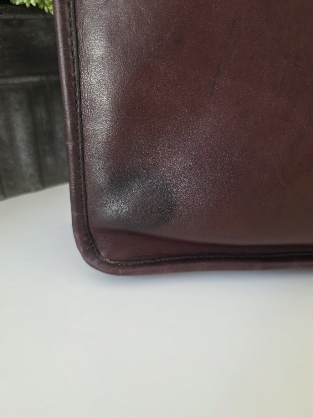 Vintage Coach Embassy Briefcase NYC Burgandy Glove Tanned Leather - Picture 8 of 16